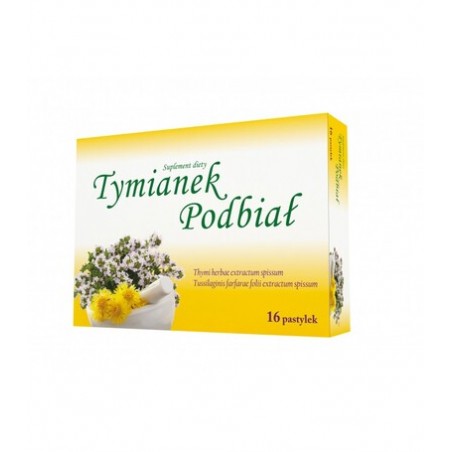  Tymianek i Podbiał + ekstrakt z 20 ziół SEMA Lab, 24 pastylki do ssania 