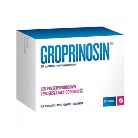 Groprinosin 500 mg, 20 tabletek