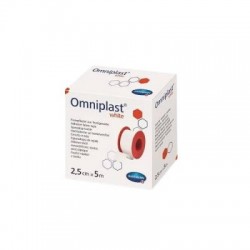 OMNIPLAST WHITE Przylepiec na rolce 5m x 2,5cm, 1 sztuka