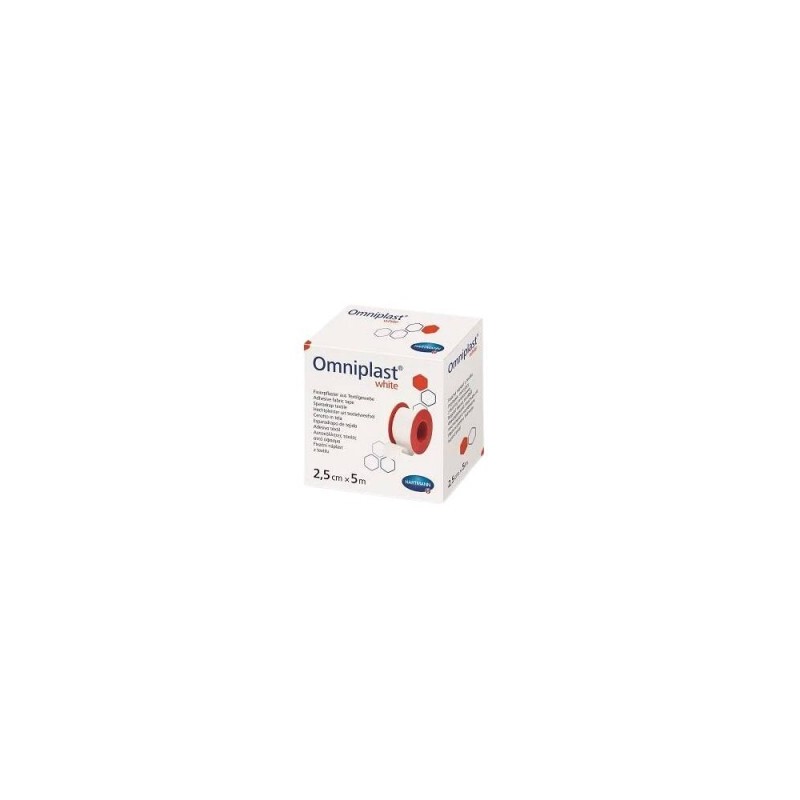 OMNIPLAST WHITE Przylepiec na rolce 5m x 2,5cm, 1 sztuka 