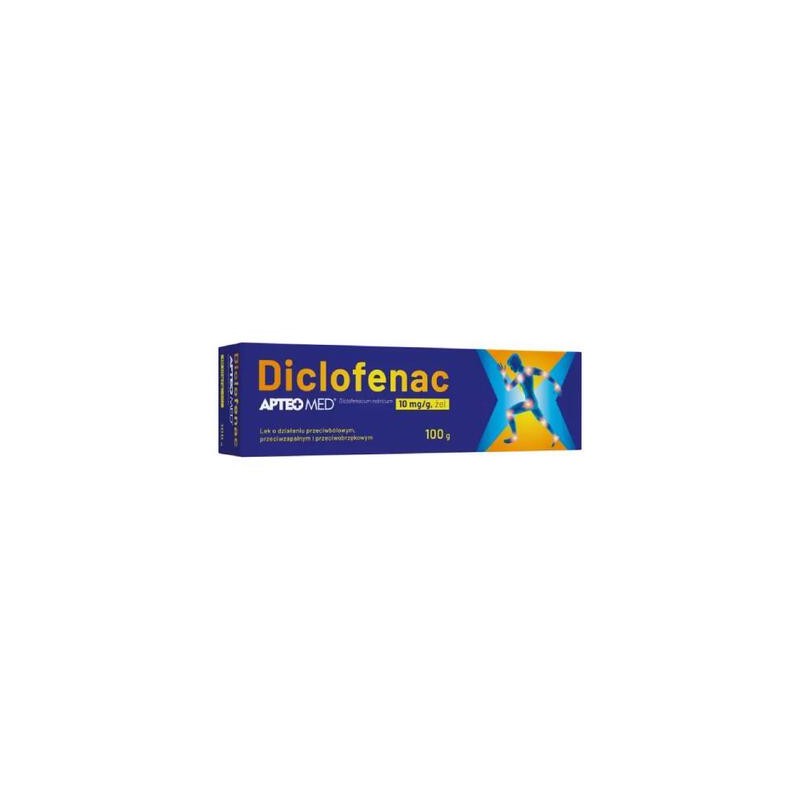 Diclofenac APTEO MED, 10mg/g, żel, 100 g 