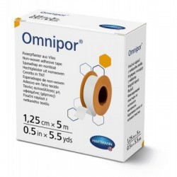 OMNIPOR Plaster włókninowy 1,25cm x 5m, 1 sztuka