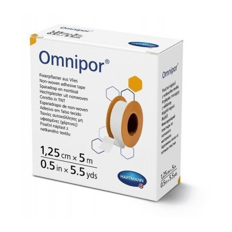 OMNIPOR Plaster włókninowy 1,25cm x 5m, 1 sztuka