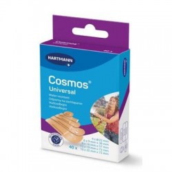 Cosmos Water-Resistant Universal, plastry z opatrunkiem, 5 rozmiarów, 40 sztuk