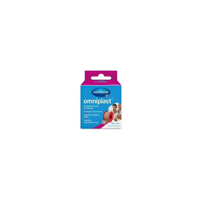 OMNIPLAST Przylepiec na rolce 5m x 2,5cm, 1 sztuka 