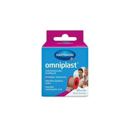  OMNIPLAST Przylepiec na rolce 5m x 2,5cm, 1 sztuka 