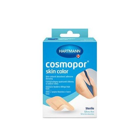  Opatrunek sterylny Cosmopor skin color 7,2 cm x 5 cm, 5 szt 