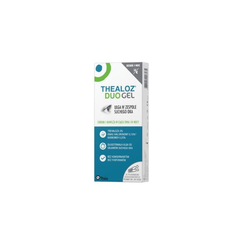 Thealoz Duo Gel, płynny żel do oczu, 0,4 g x 30 pojemników jednodawkowych 