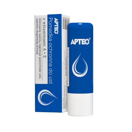 APTEO Pomadka ochronna do ust z witaminami A+E, 4.9 g
