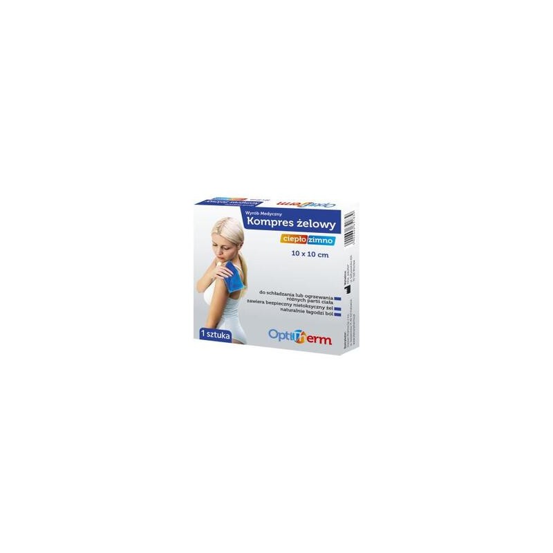 Kompres żelowy ciepło/zimno OptiTherm 10cmx10cm, 1 szt. 