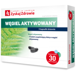 Węgiel aktywowany Zyskaj Zdrowie, 30 kapsułek