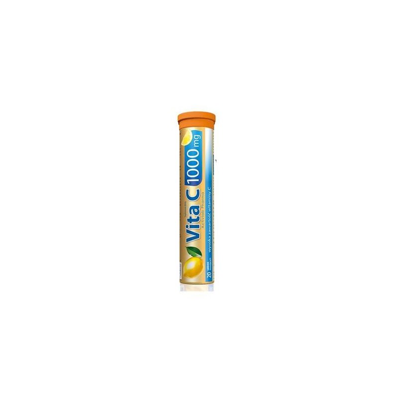 Activlab Pharma Vita C 1000 mg o smaku cytrynowym, 20 tabletek musujących 
