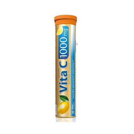  Activlab Pharma Vita C 1000 mg o smaku cytrynowym, 20 tabletek musujących 