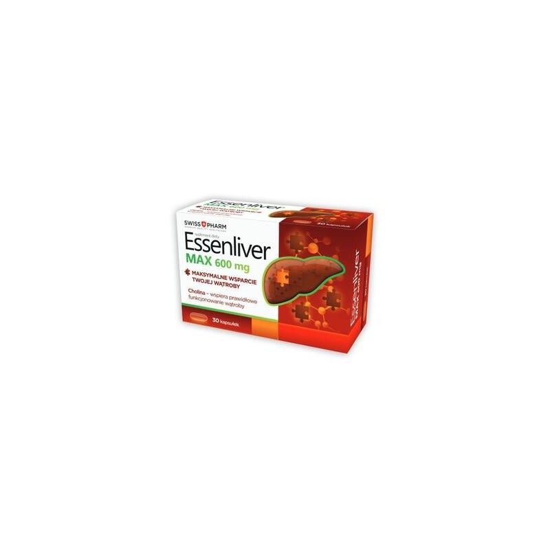 Essenliver MAX 600 mg, 30 kapsułek 