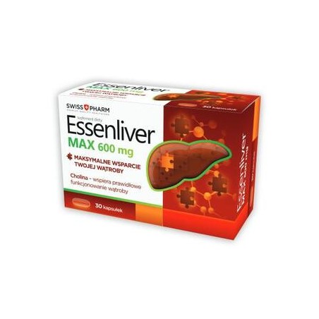  Essenliver MAX 600 mg, 30 kapsułek 