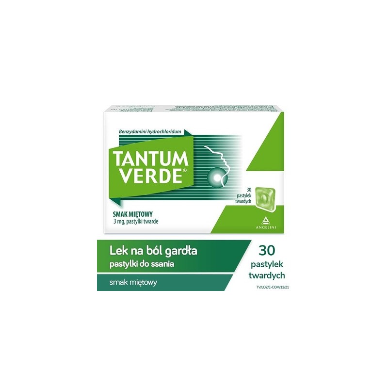 Tantum Verde o smaku miętowym, 30 pastylek 