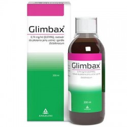 Glimbax roztwór do płukania gardła, 200 ml