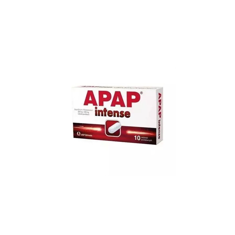 APAP Intense 200 mg + 500 mg, 10 tabletek 