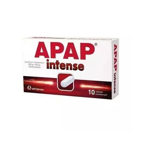 APAP Intense 200 mg + 500 mg, 10 tabletek