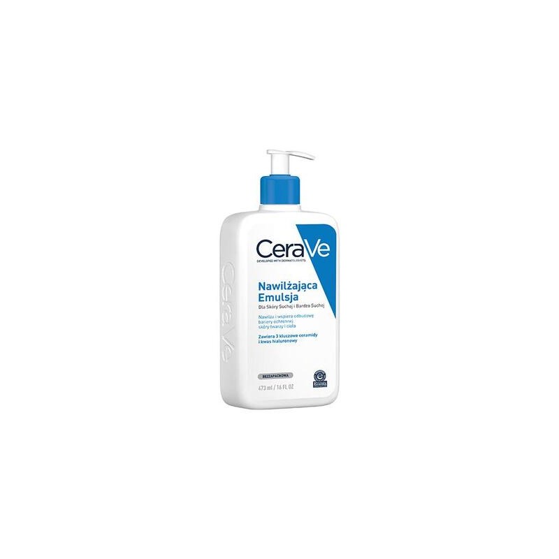CeraVe, emulsja nawilżająca z ceramidami, skóra sucha i bardzo sucha, 473 ml 