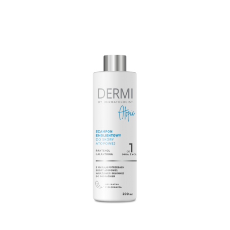  DERMI ATOPIC Szampon emolientowy do skóry atopowej, 200 ml 