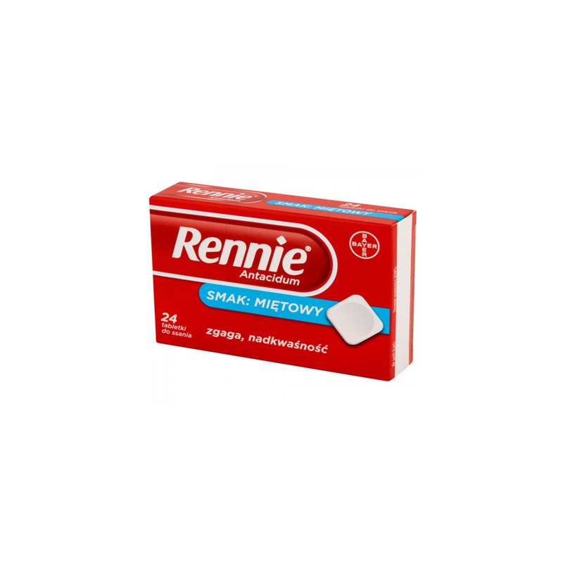 Rennie Antacidum 680 Mg 80 Mg 24 Tabletek Do Ssania Apteka Moderna 3332