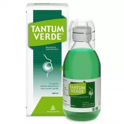 Tantum Verde 1,5 mg/ ml, roztwór do płukania jamy ustnej i gardła, 240 ml