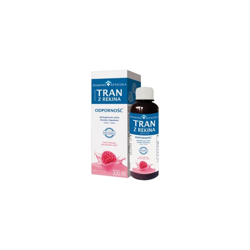 Domowa Apteczka Tran z Rekina, smak malinowy, 330 ml 