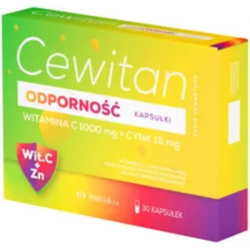 Cewiatan Odporność Kapsułki, witamina C 1000 mg + cynk 15 mg, 30 kapsułek