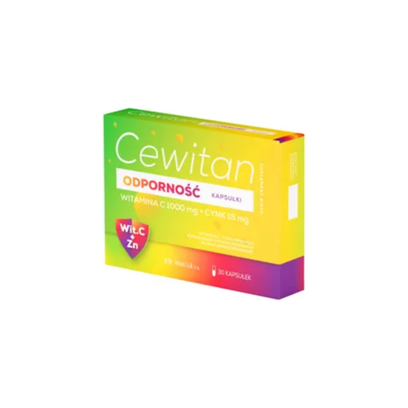 Cewiatan Odporność Kapsułki, witamina C 1000 mg + cynk 15 mg, 30 kapsułek 