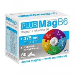PlusMag B6 magnez z witaminą B6, 60 tabletek