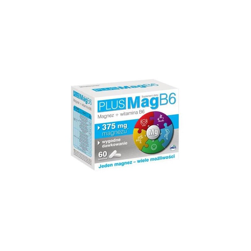 PlusMag B6 magnez z witaminą B6, 60 tabletek 