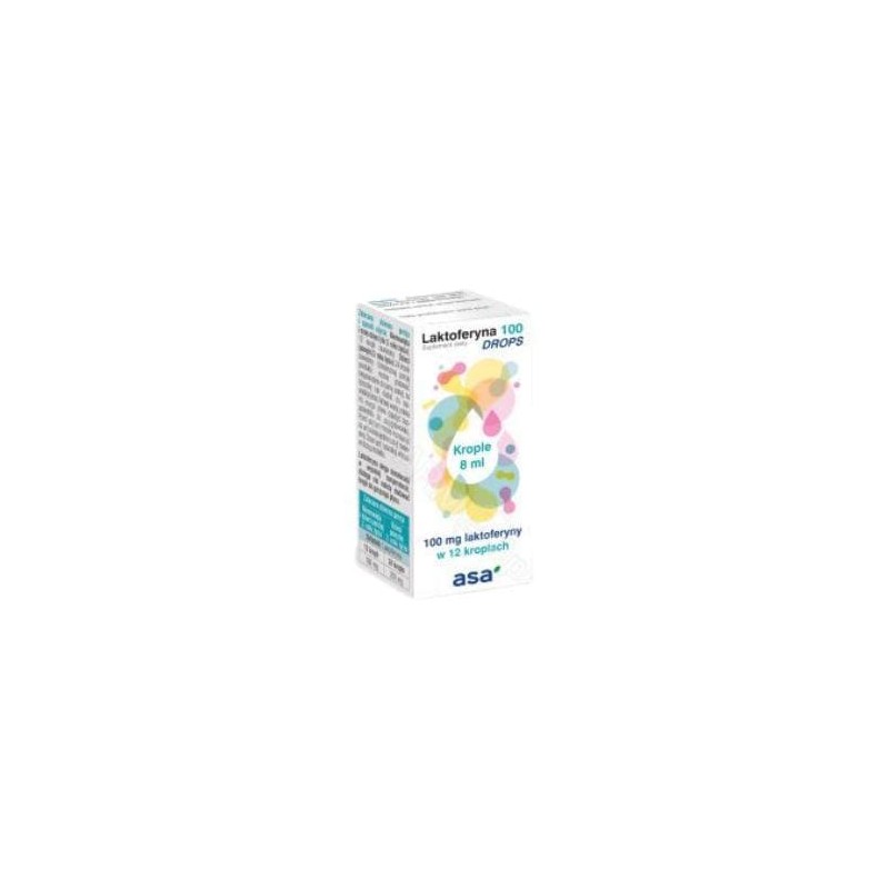 Laktoferyna 100 DROPS, krople, 8 ml 