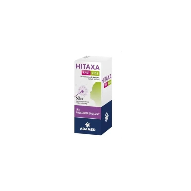 Hitaxa Fast Kids, 0,5 mg, roztwór doustny, 60 ml 