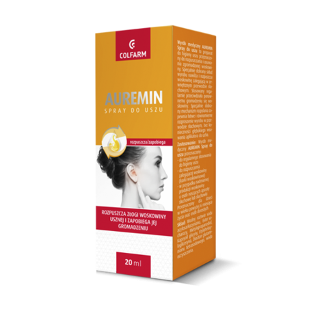  Auremin, spray do uszu, 20 ml 