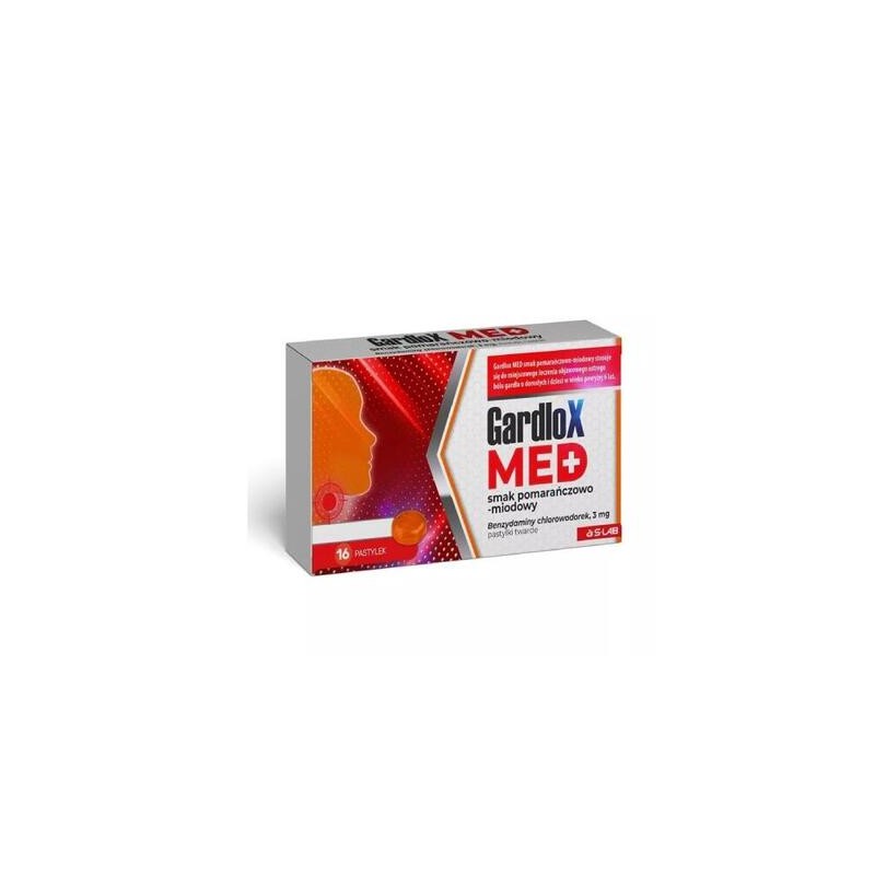 Gardlox Med smak pomarańczowo-miodowy, 3mg, 16 pastylek twardych 