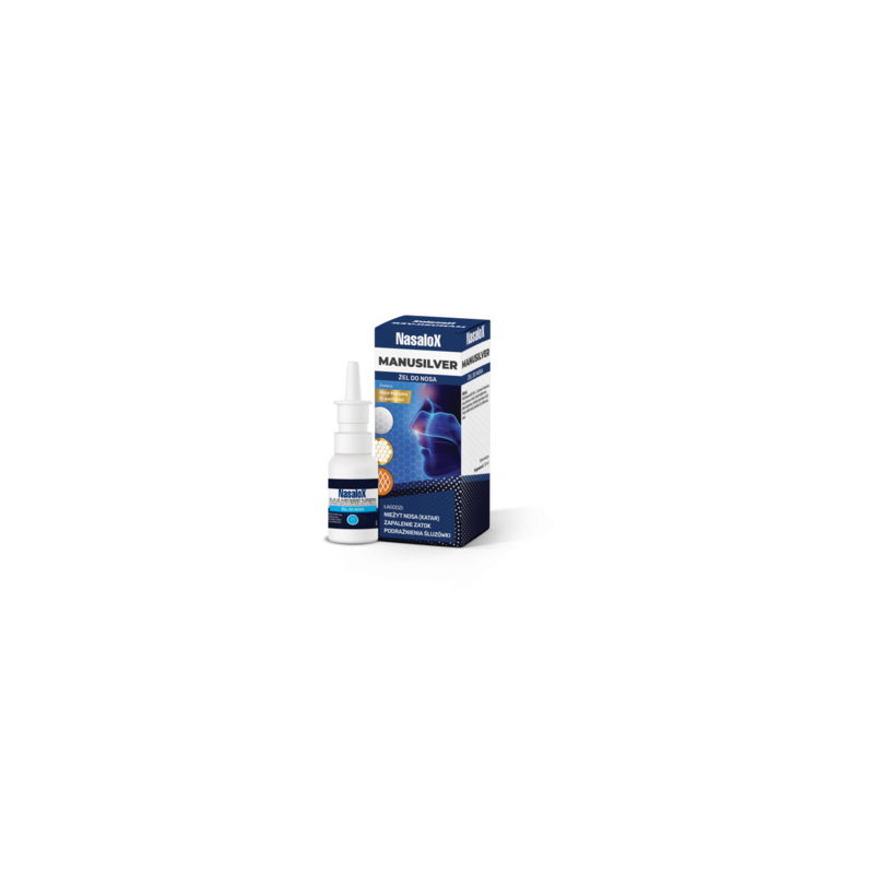 Nasalox Manusilver, żel do nosa, 20 ml 