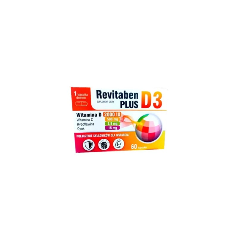 Revitaben D3 Plus, 60 kapsułek 
