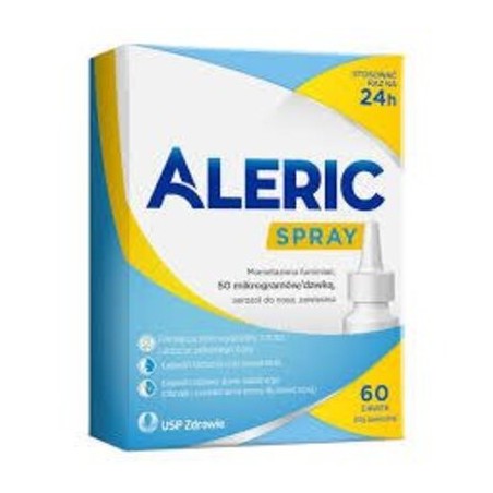 Aleric Spray, 50 mcg/dawkę, aerozol do nosa, 140 dawek