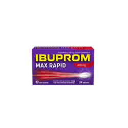 Ibuprom Max Rapid, 400 mg, 24 tabletki drażowane