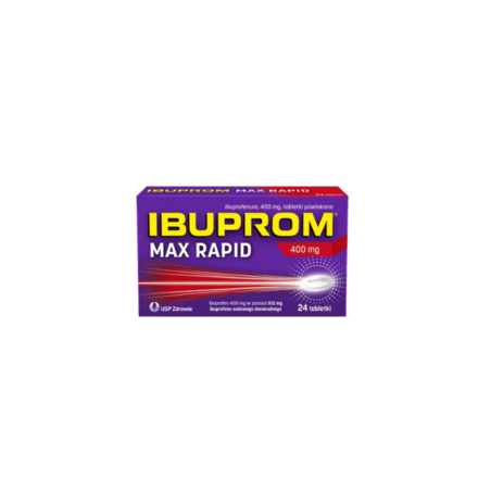  Ibuprom Max Rapid, 400 mg, 24 tabletki drażowane 