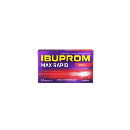  Ibuprom Max Rapid, 400 mg, 12 tabletek drażowanych 