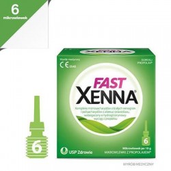 Xenna Fast, roztwór, 6 mikrowlewek doodbytniczych
