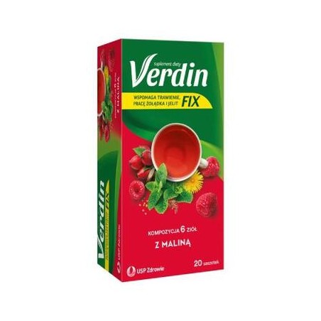  Verdin FIX z Maliną, 20 saszetek 
