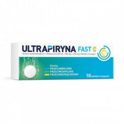 Ultrapiryna Fast C, 500 mg+250 mg, 10 tabletek musujących