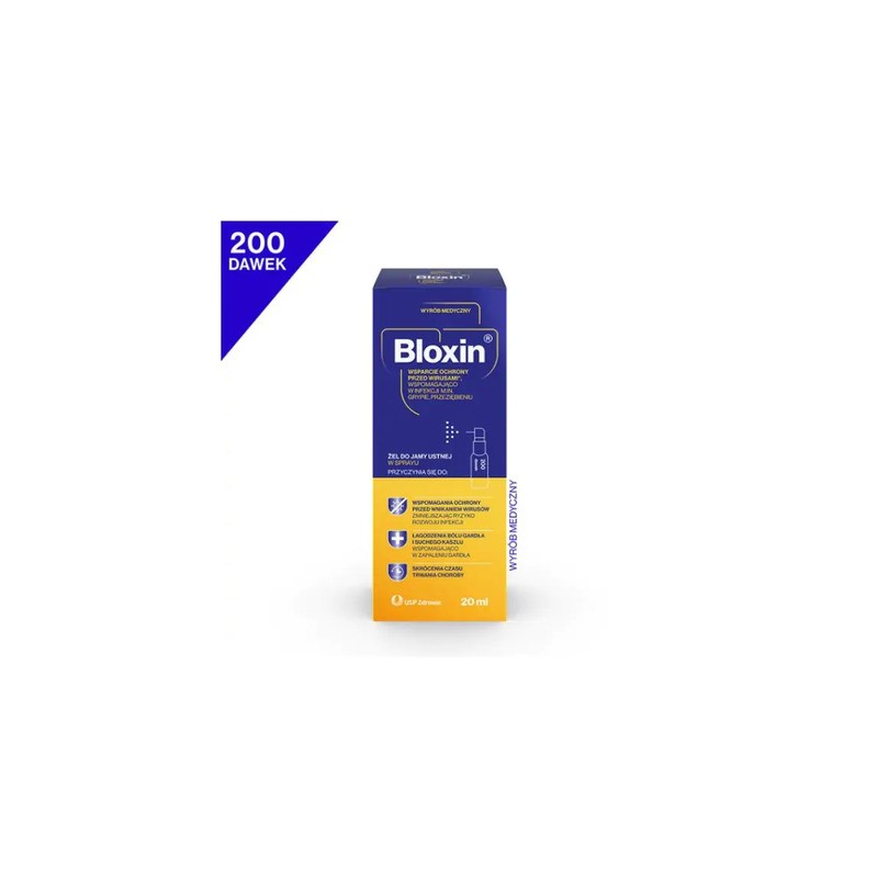 Bloxin, żel do jamy ustnej w sprayu, 20 ml 