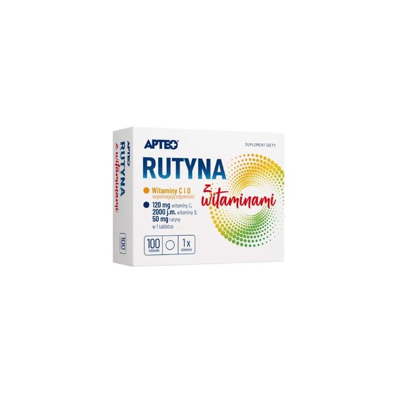 Rutyna z Witamina C APTEO, 100 tabletek 