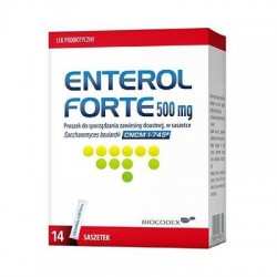 Enterol Forte, 500 mg, proszek do sporządzania zawiesiny doustnej, 14 saszetek