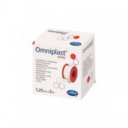 OMNIPLAST WHITE Przylepiec na rolce 5m x 1,25cm, 1 sztuka