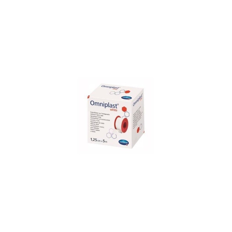 OMNIPLAST WHITE Przylepiec na rolce 5m x 1,25cm, 1 sztuka 